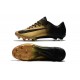 Nouvelles Nike Mercurial Vapor 11 FG Crampons de Football pour Hommes Or Noir 