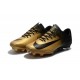 Nouvelles Nike Mercurial Vapor 11 FG Crampons de Football pour Hommes Or Noir 