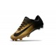 Nouvelles Nike Mercurial Vapor 11 FG Crampons de Football pour Hommes Or Noir 