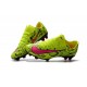 Nike Mercurial Vapor XI Tech Craft FG Chaussures De Foot 2017 Peau de serpent Rose Jaune