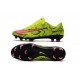 Nike Mercurial Vapor XI Tech Craft FG Chaussures De Foot 2017 Peau de serpent Rose Jaune