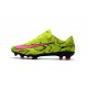 Nike Mercurial Vapor XI Tech Craft FG Chaussures De Foot 2017 Peau de serpent Rose Jaune