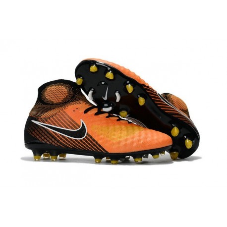 2017 Crampons Foot Nike Magista Obra 2 FG Orange Jaune Noir