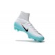 2017 Nouveau Chaussures de Football Mercurial Superfly V FG Blanc Bleu Noir