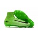 Nouveau Chaussures de Foot Nike Mercurial Superfly V FG Vert Électrique Noir Vert Fantôme