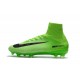 Nouveau Chaussures de Foot Nike Mercurial Superfly V FG Vert Électrique Noir Vert Fantôme
