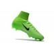 Nouveau Chaussures de Foot Nike Mercurial Superfly V FG Vert Électrique Noir Vert Fantôme