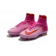 Chaussure de Cristiano Ronaldo Nike Mercurial Superfly 5 Tech Craft FG Rose Blanc Rouge