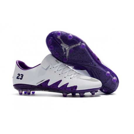 Nike HyperVenom Phinish II Chaussures De Football Violet Blanc