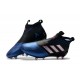 2017 Crampons Football Adidas Ace17+ Purecontrol FG Noir Blanc Bleu