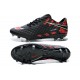 Coupe du monde 2014 Crampons Nike Hypervenom Phantom FG Noir Rouge Pack de Réflexion