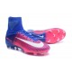 Nouveau Chaussure Foot Nike 2017 Mercurial Superfly V FG Rose Bleu Blanc