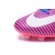 Nouveau Chaussure Foot Nike 2017 Mercurial Superfly V FG Rose Bleu Blanc