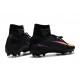 Chaussures de Foot Crampons Nike 2017 Mercurial Superfly 5 FG Noir Orange Violet