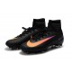 Chaussures de Foot Crampons Nike 2017 Mercurial Superfly 5 FG Noir Orange Violet