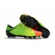 Chaussure de Foot Nike Hypervenom 3 FG Pas Cher Vert Noir Orange