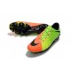 Chaussure de Foot Nike Hypervenom 3 FG Pas Cher Vert Noir Orange