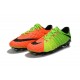 Chaussure de Foot Nike Hypervenom 3 FG Pas Cher Vert Noir Orange