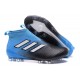 Chaussure Adidas Ace 17 Purecontrol FG Crampons Foot Pas Cher Noir Bleu