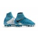 Nike HyperVenom Phantom III FG Chaussures Football Soldes Blanc Noir Bleu Photo