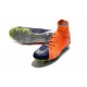 Crampon de Foot Soldes - Nike HyperVenom Phantom III FG Orange Bleu