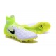 Chaussure de Foot Nike Magista Obra II FG Pas Cher Blanc Noir Volt