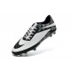 2014/2015 Chaussure de Football Nike Hypervenom Phantom FG Noir Blanc Pack de Réflexion