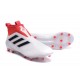 Adidas ACE 17+ Purecontrol FG Chaussure de Foot Pour Homme - Champagne Blanc Casse Noir Rouge