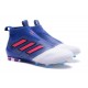 Nouveau Adidas ACE 17+ Purecontrol FG Chaussure de Foot Bleu Rouge Blanc