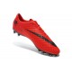 Pas Cher Crampons Nike Hypervenom Phantom FG Rouge Noir