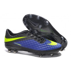 Coupe du monde 2014 Crampons Nike Hypervenom Phantom FG Bleu Noir Jaune