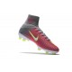 Chaussures de Football - Crampons Pour Terrain Sec Nike Mercurial Superfly V FG Hyper Rose Blanc Gris Loup