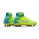 Nouvelle Chaussures de Foot Nike Magista Obra II FG- Volt Blanc Bleu Chlore