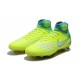 Nouvelle Chaussures de Foot Nike Magista Obra II FG- Volt Blanc Bleu Chlore