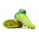 Nouvelle Chaussures de Foot Nike Magista Obra II FG- Volt Blanc Bleu Chlore