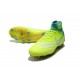 Nouvelle Chaussures de Foot Nike Magista Obra II FG- Volt Blanc Bleu Chlore