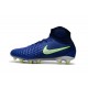 Nouvelles Crampons foot Nike Magista Obra II FG Bleu Vert