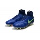 Nouvelles Crampons foot Nike Magista Obra II FG Bleu Vert