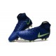 Nouvelles Crampons foot Nike Magista Obra II FG Bleu Vert