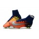 Chaussures de Foot Nike Mercurial Superfly V FG Orange Jaune Argent