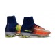 Chaussures de Foot Nike Mercurial Superfly V FG Orange Jaune Argent