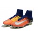 Chaussures de Foot Nike Mercurial Superfly V FG Orange Jaune Argent