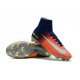 Chaussures de Foot Nike Mercurial Superfly V FG Orange Jaune Argent