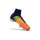 Chaussures de Foot Nike Mercurial Superfly V FG Orange Jaune Argent