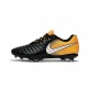 Nike Tiempo Legend VII FG - Chaussures Nike 2017 Noir Blanc Jaune