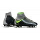 Nouvelles Crampons Foot - Chaussure Hypervenom Phantom III ACC DF FG Air Max Gris Noir Vert