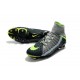 Nouvelles Crampons Foot - Chaussure Hypervenom Phantom III ACC DF FG Air Max Gris Noir Vert