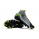 Nouvelles Crampons Foot - Chaussure Hypervenom Phantom III ACC DF FG Air Max Gris Noir Vert