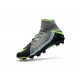 Nouvelles Crampons Foot - Chaussure Hypervenom Phantom III ACC DF FG Air Max Gris Noir Vert