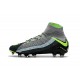 Nouvelles Crampons Foot - Chaussure Hypervenom Phantom III ACC DF FG Air Max Gris Noir Vert